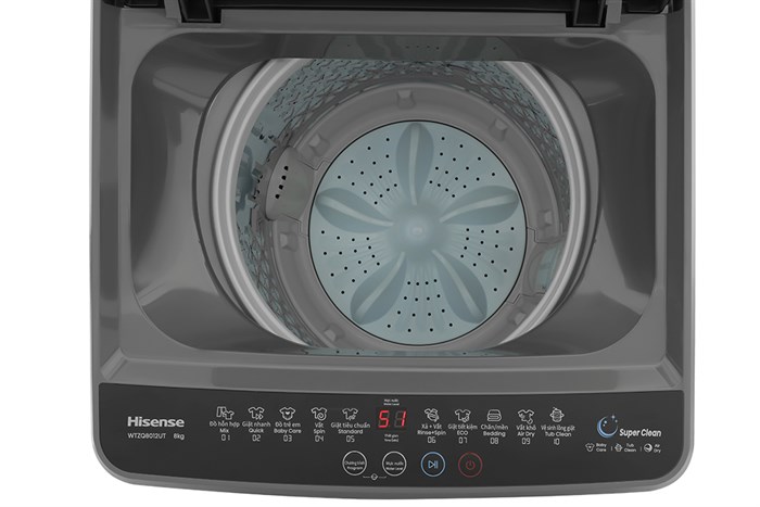 Máy giặt Hisense 8 kg WTZQ8012UT thumbnail