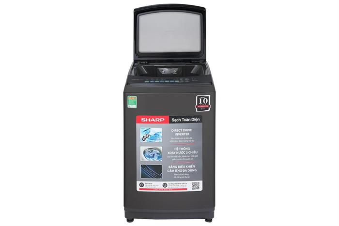 Máy giặt Sharp lồng đứng Inverter 11 kg ES-TM110CD-DS thumbnail
