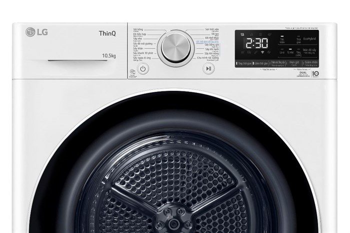 Máy Sấy Bơm Nhiệt LG Inverter 10.5 Kg DVHP50W thumbnail