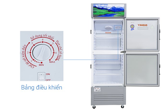 Tủ mát Sanaky Inverter 340 lít VH-408W3L thumbnail