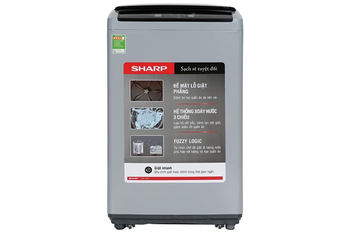 Máy giặt Sharp lồng đứng 7.5 kg ES-Y75HV-S