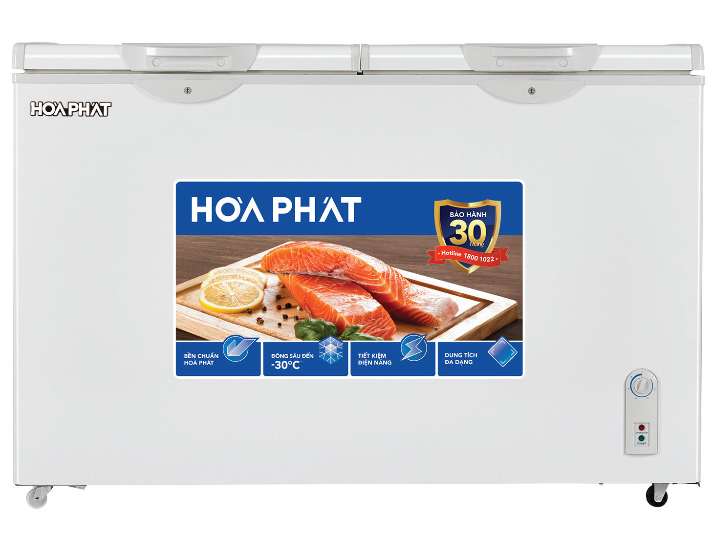 Tủ đông mát Hòa Phát 2 ngăn 2 cánh 245 lít HPF-BN6245