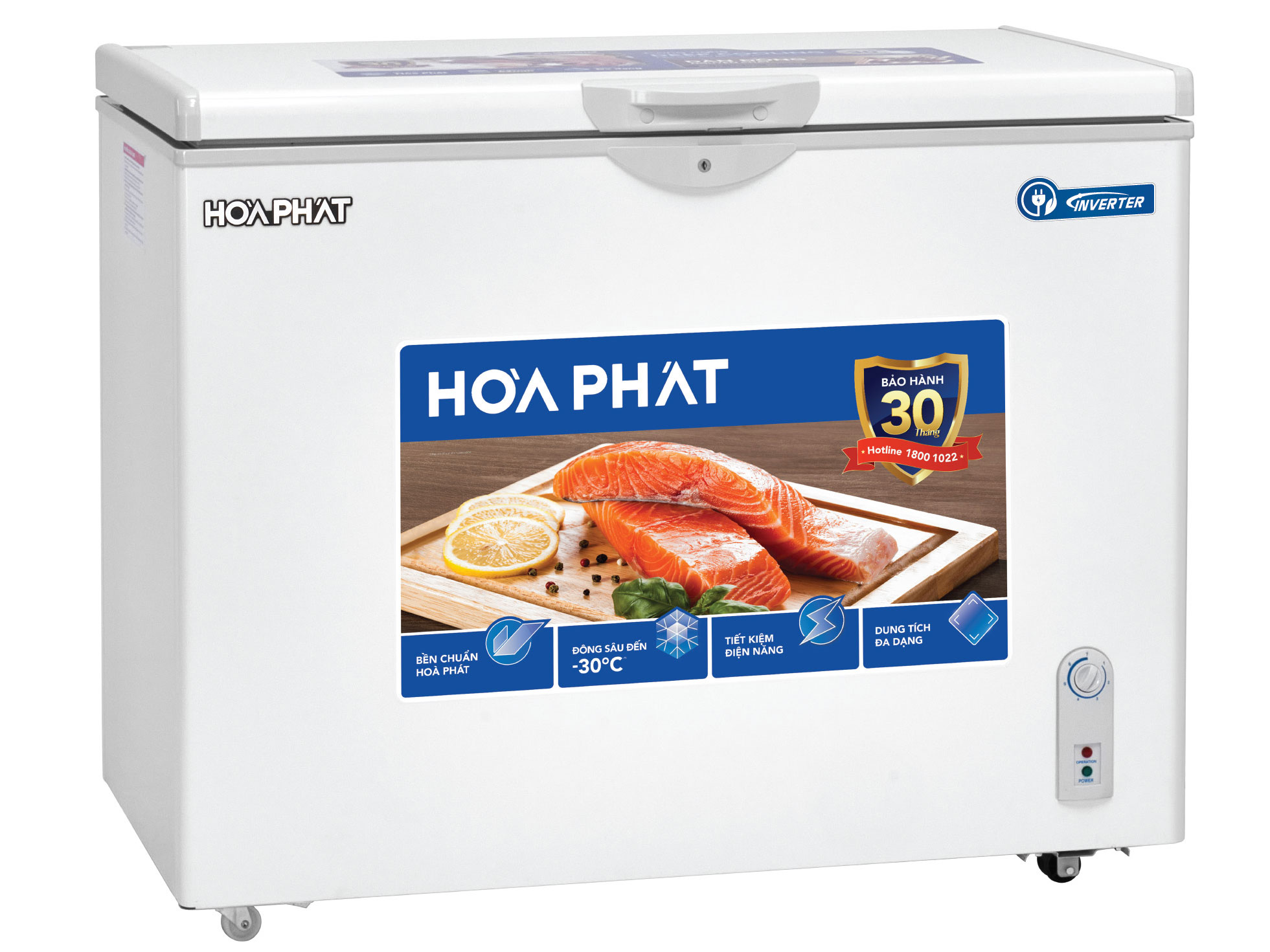 Tủ đông Hòa Phát Inverter 1 ngăn  252 lít HPF AD8252