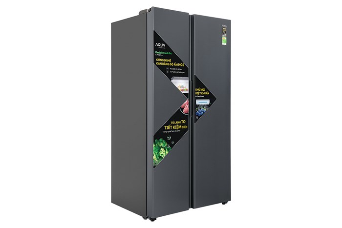 Tủ lạnh Aqua Inverter 646 lít Side By Side AQR-S682XA(SLB) thumbnail