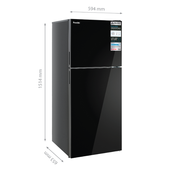 Tủ lạnh cánh kính Funiki Inverter HR T8286GB 286L
